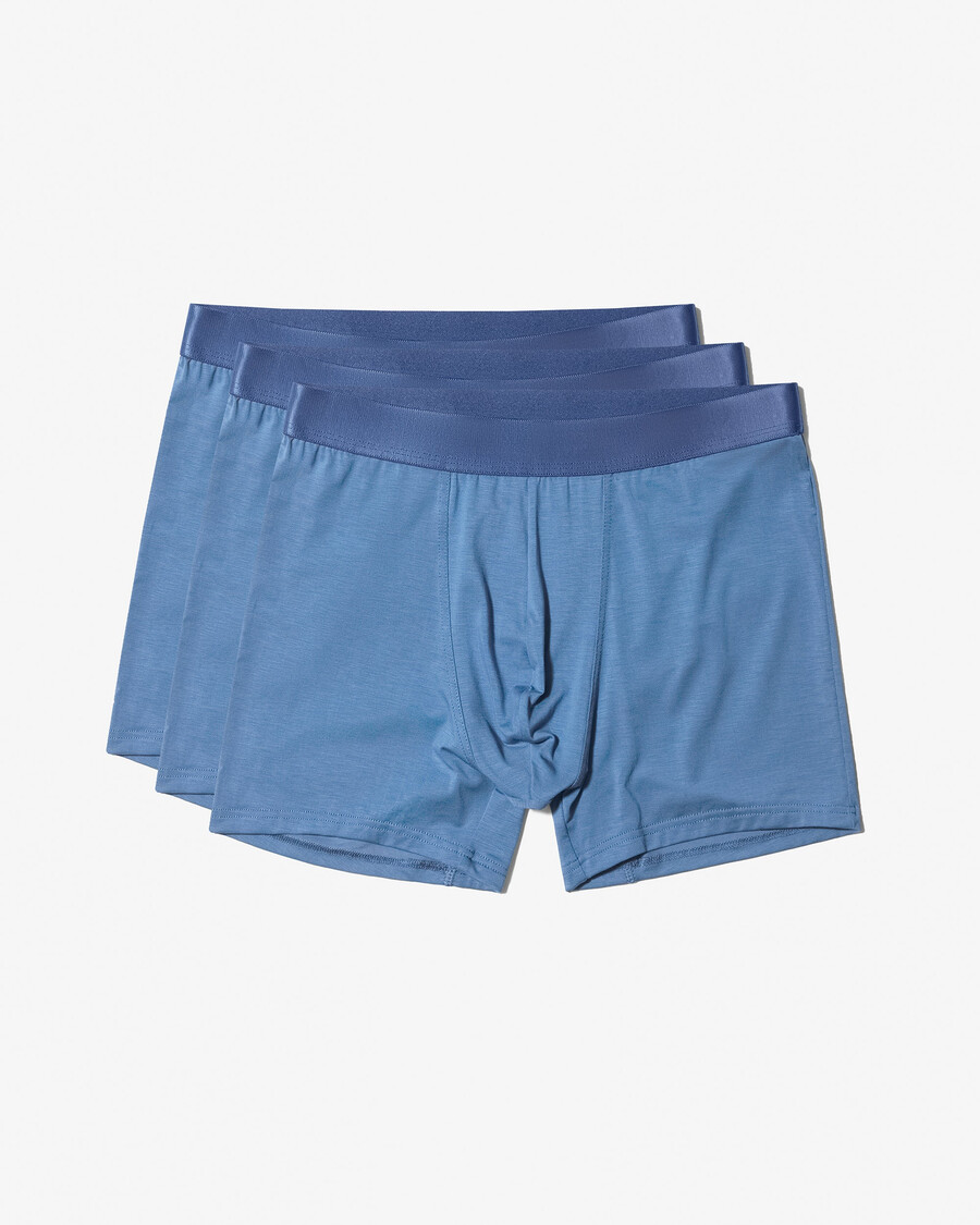 3er-pack herren-boxershorts in azurblau jetzt kaufen — cdlp