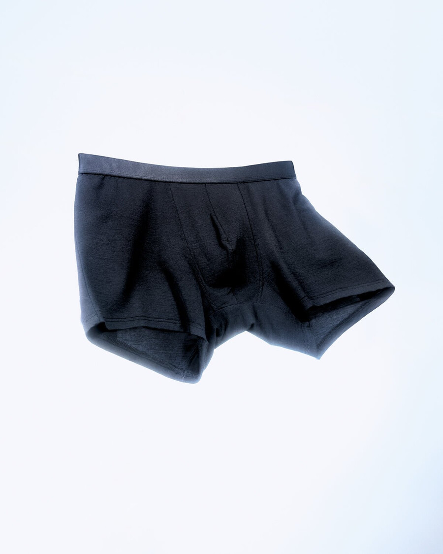 herren-boxershorts aus merinowolle in schwarz jetzt kaufen — cdlp