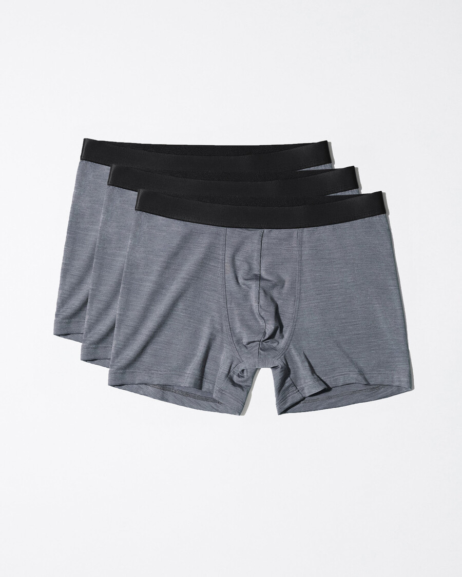 3 × herren-boxershorts aus merinowolle in graumeliert jetzt kaufen — cdlp