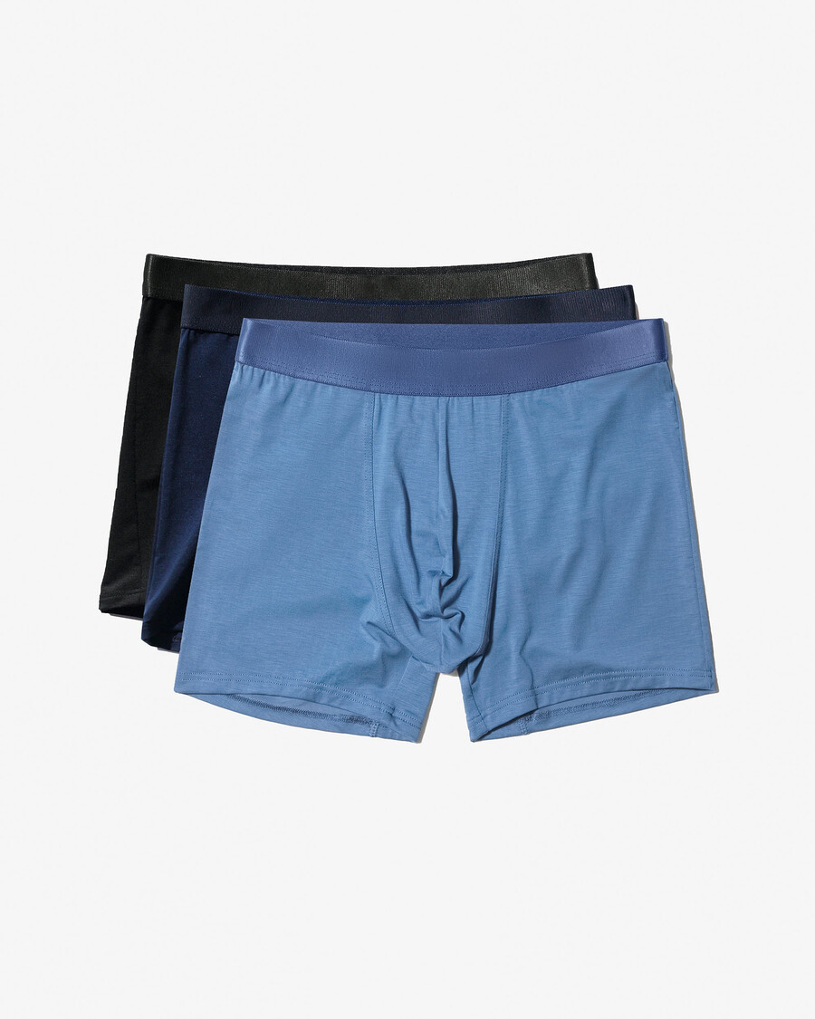 12 herren-boxershorts in schwarz dunkelblau und azurblau jetzt kaufen — cdlp