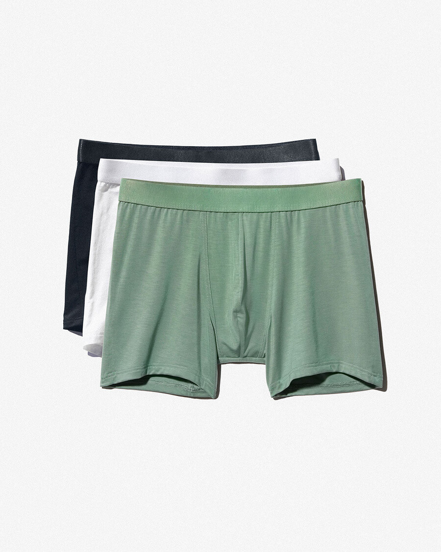 3er-pack herren-boxershorts in schwarz weiß und salbei jetzt kaufen — cdlp
