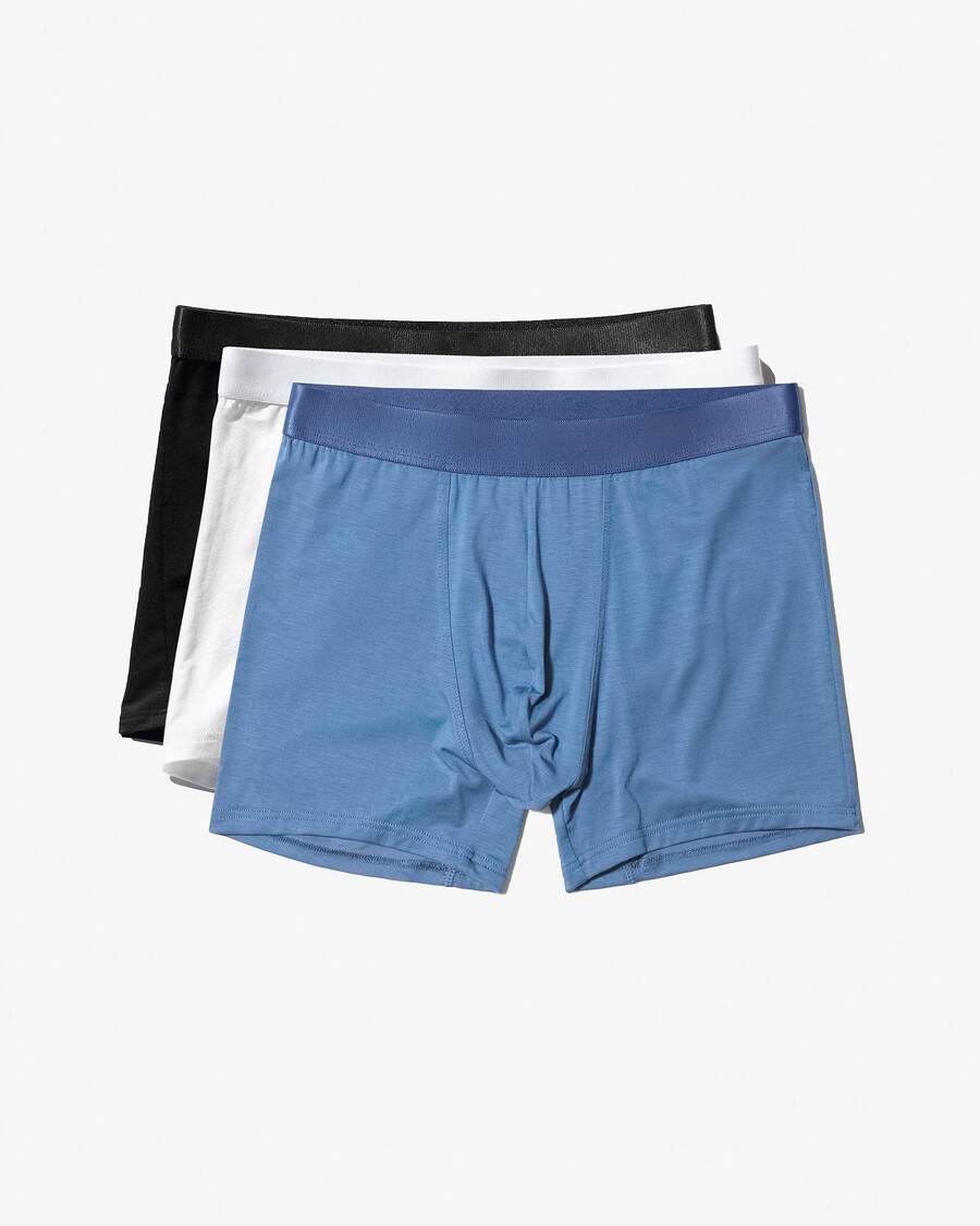 6 herren-boxershorts in schwarz weiß und azurblau jetzt kaufen — cdlp