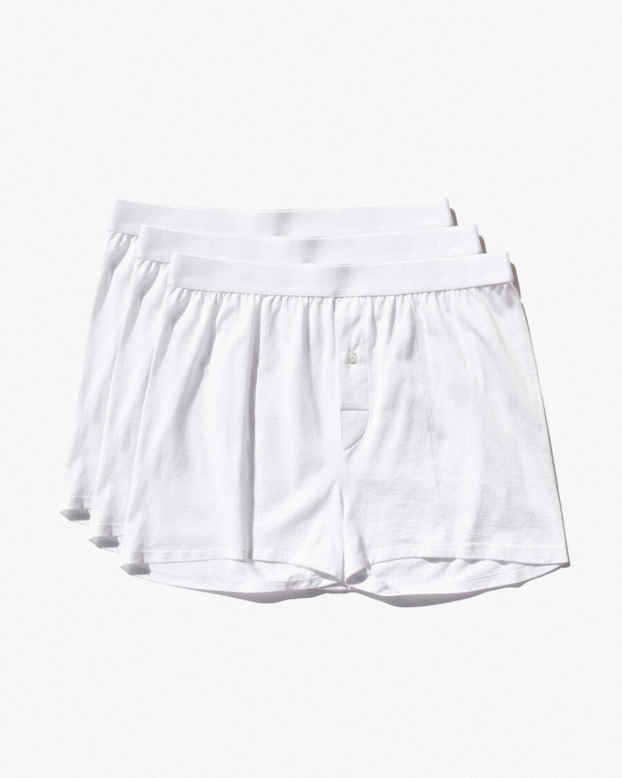 3 × herren-boxershorts in weiß jetzt kaufen — cdlp