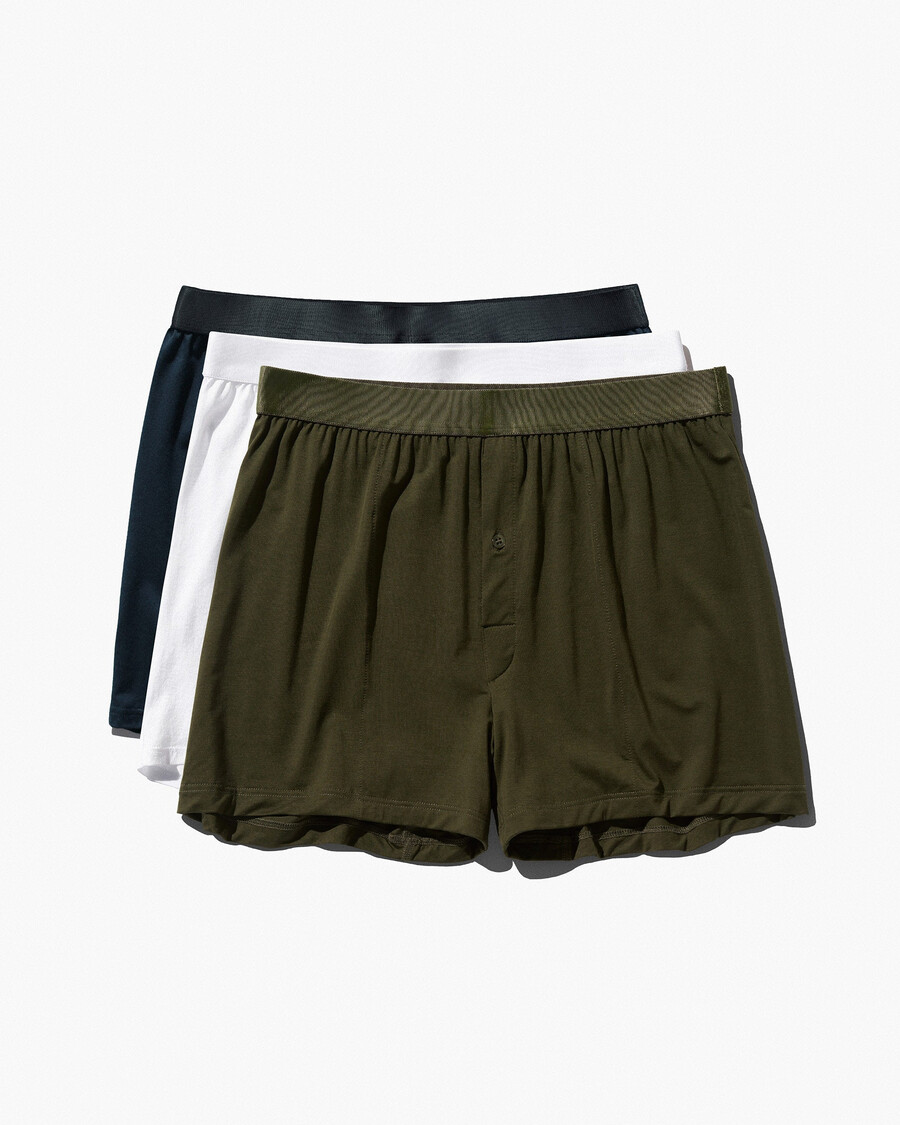12 herren-boxershorts in weiß olivgrün und dunkelblau jetzt kaufen — cdlp