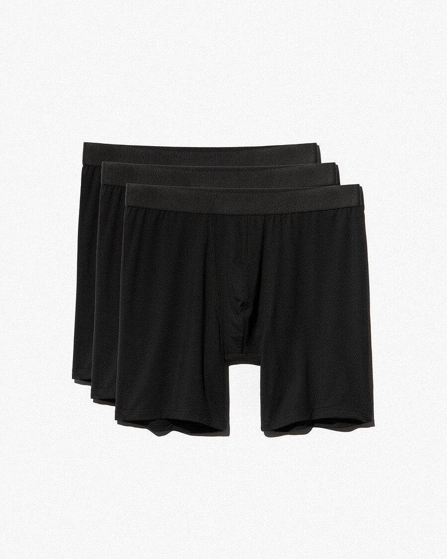 6 × herren-boxershorts lang in schwarz jetzt kaufen — cdlp