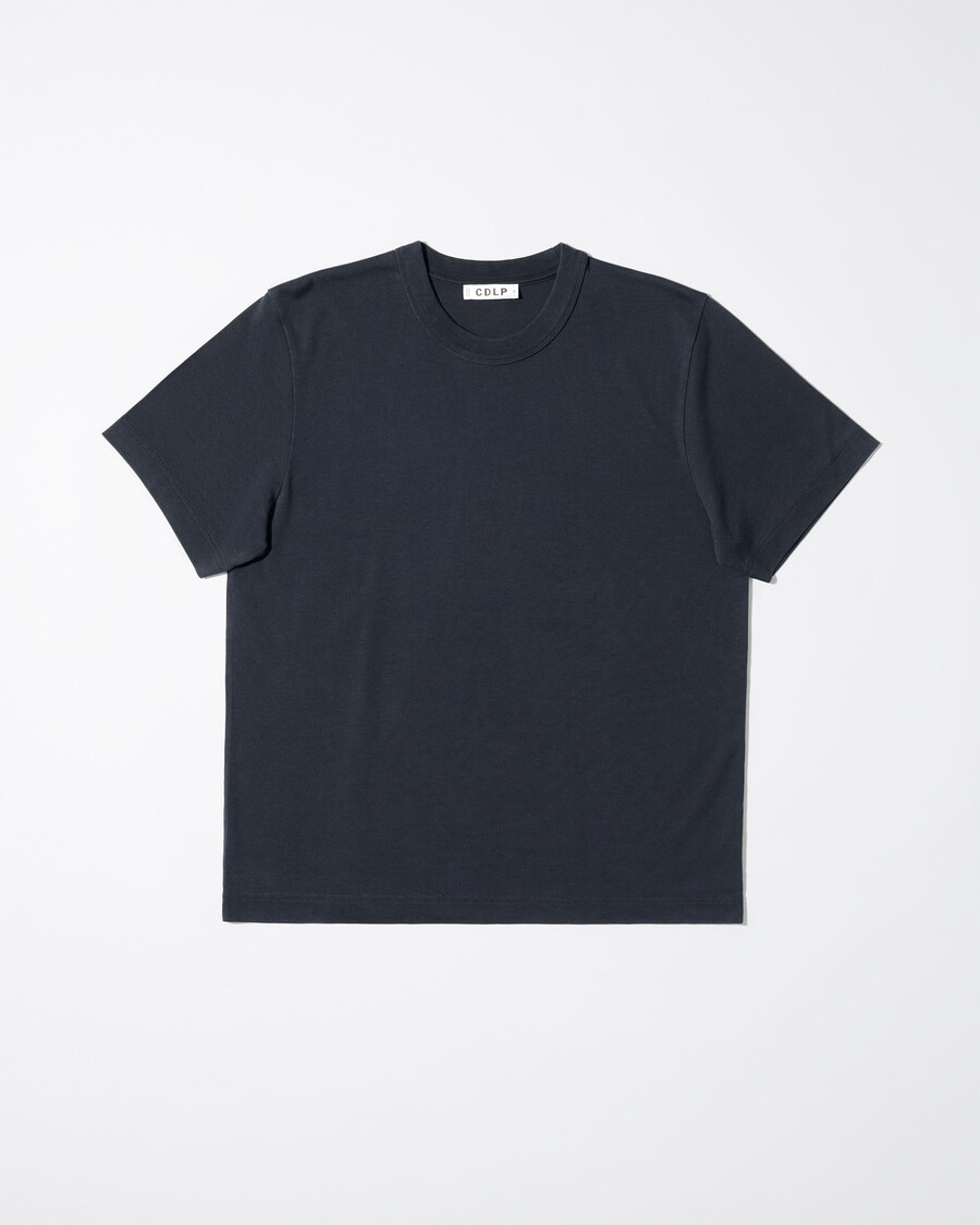 2 x herren-t-shirt schwere qualität in dunkelblau und weiß jetzt kaufen — cdlp