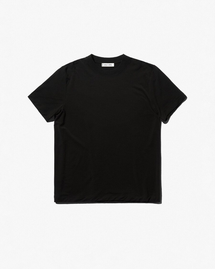 schwarzes herren-t-shirt aus merinowolle jetzt kaufen — cdlp