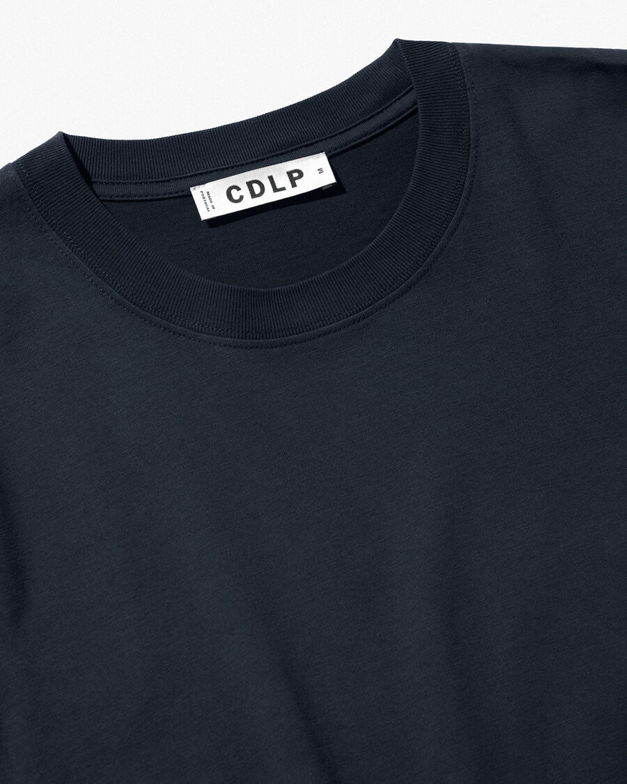 2 x herren-t-shirt mittelschwer in schwarz und dunkelblau shop—cdlp