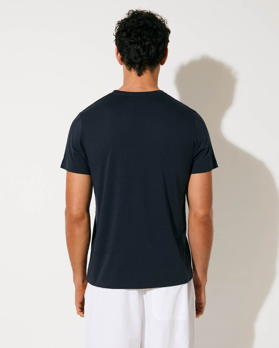 3 x herren-t-shirt mittelschwer in dunkelblau jetzt kaufen — cdlp
