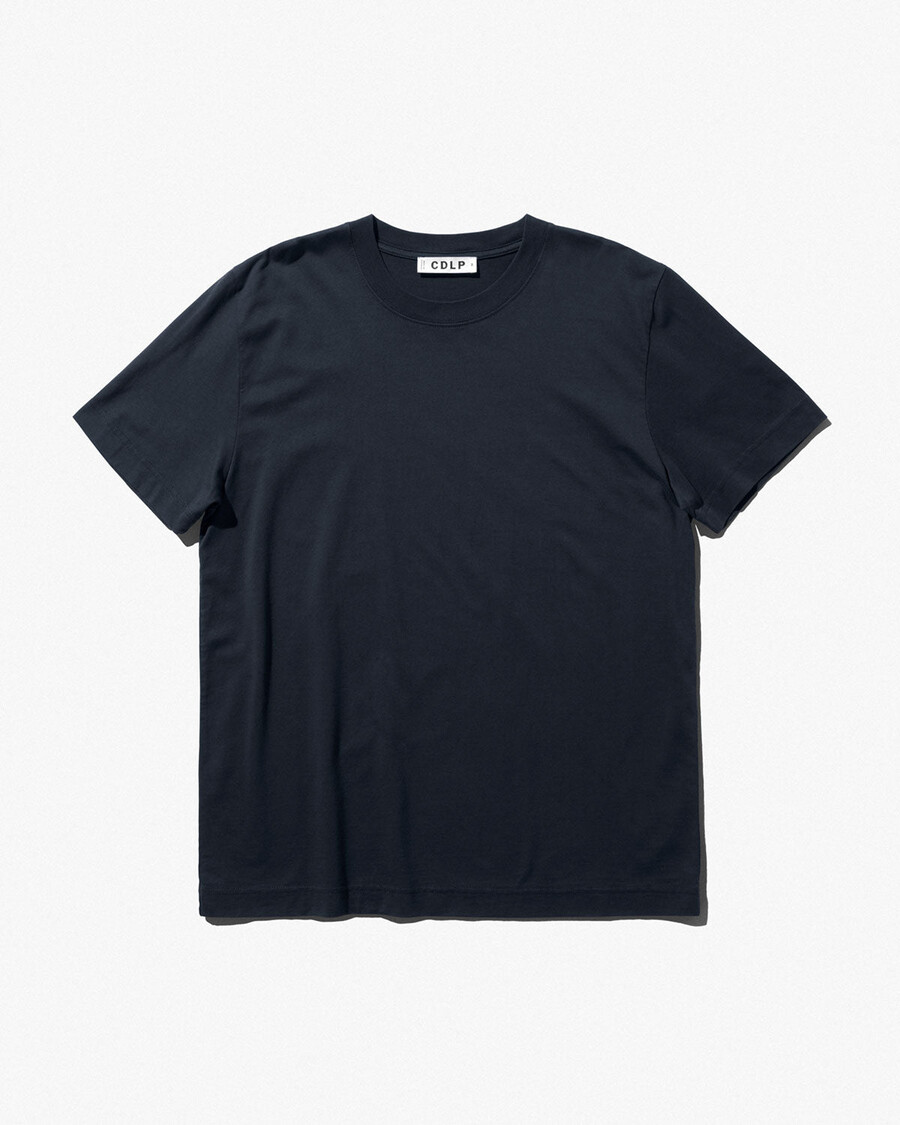 3 x herren-t-shirt mittelschwer in dunkelblau jetzt kaufen — cdlp