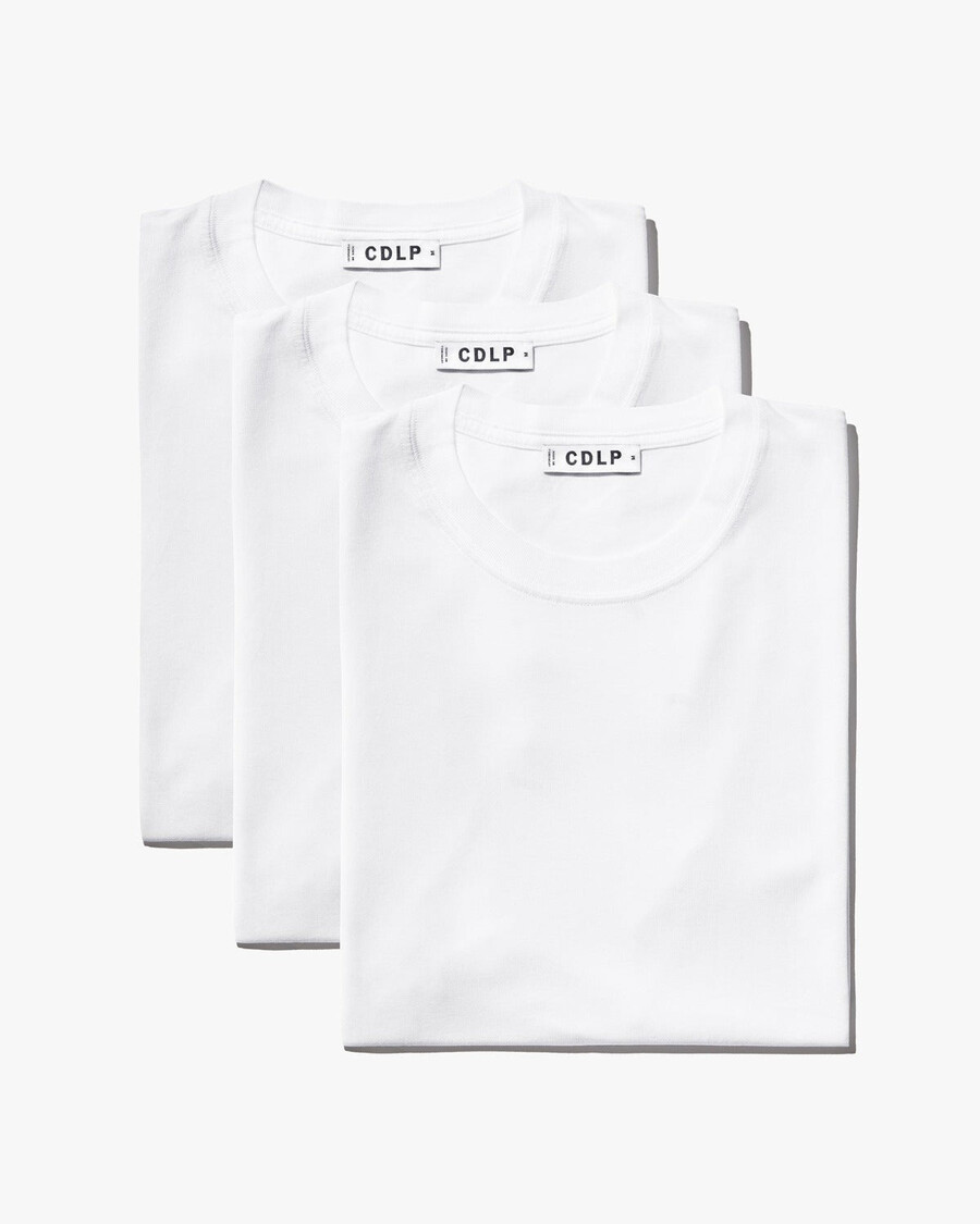 3 × herren-t-shirt mittelschwer in weiß jetzt kaufen — cdlp