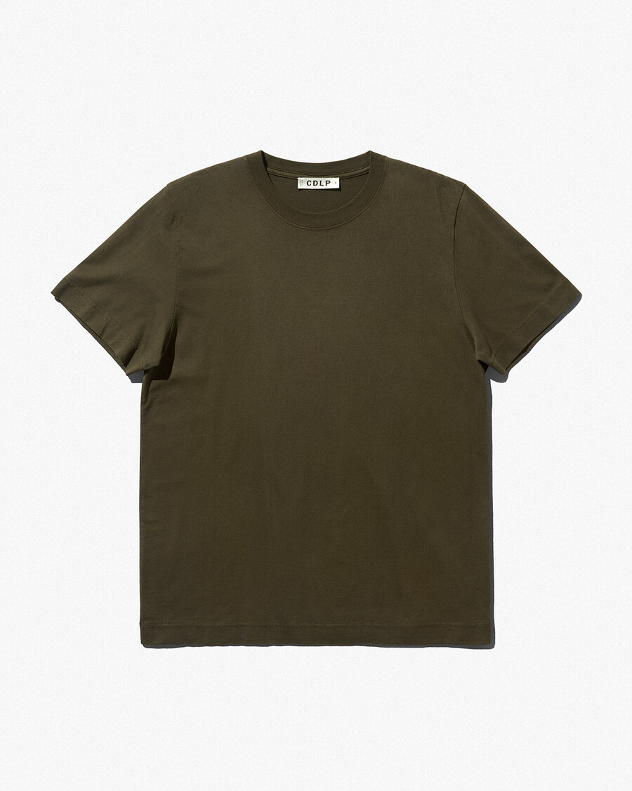 mittelschweres herren-t-shirt in olivgrün jetzt kaufen — cdlp