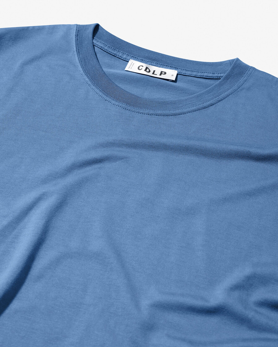 2 x herren-t-shirt mittelschwer in schwarz und azurblau shop—cdlp