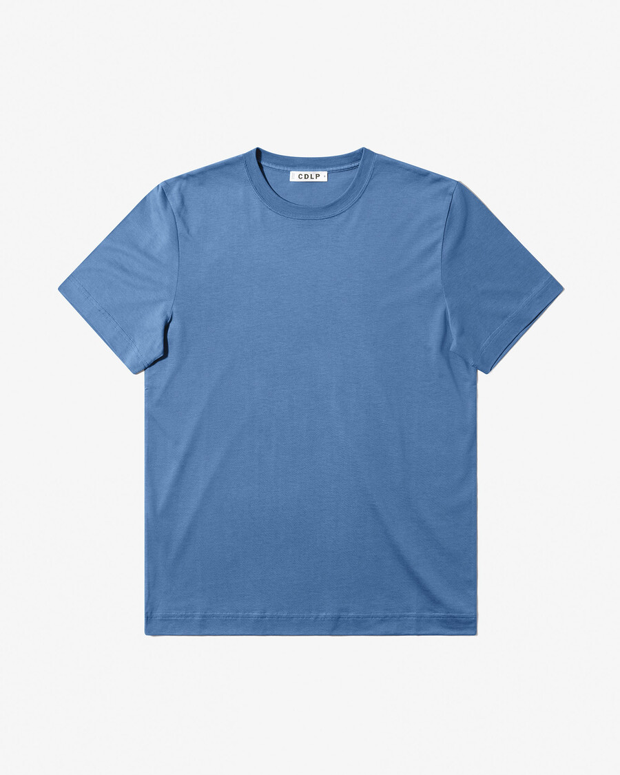 mittelschweres herren-t-shirt in azurblau jetzt kaufen — cdlp