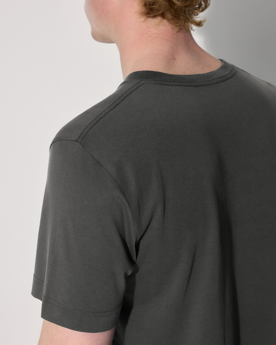 2 x herren-t-shirt mittelschwer in schwarz und anthrazit shop—cdlp