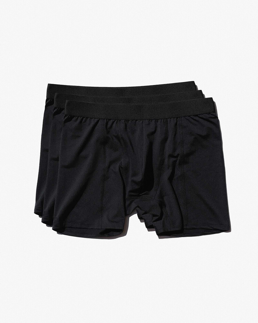 3 × herren performance boxer briefs in schwarz jetzt kaufen — cdlp