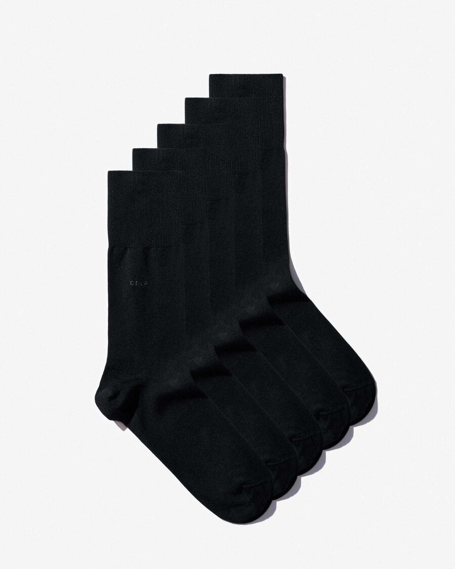 5 × schwarze mittellange bambussocken für herren jetzt kaufen — cdlp