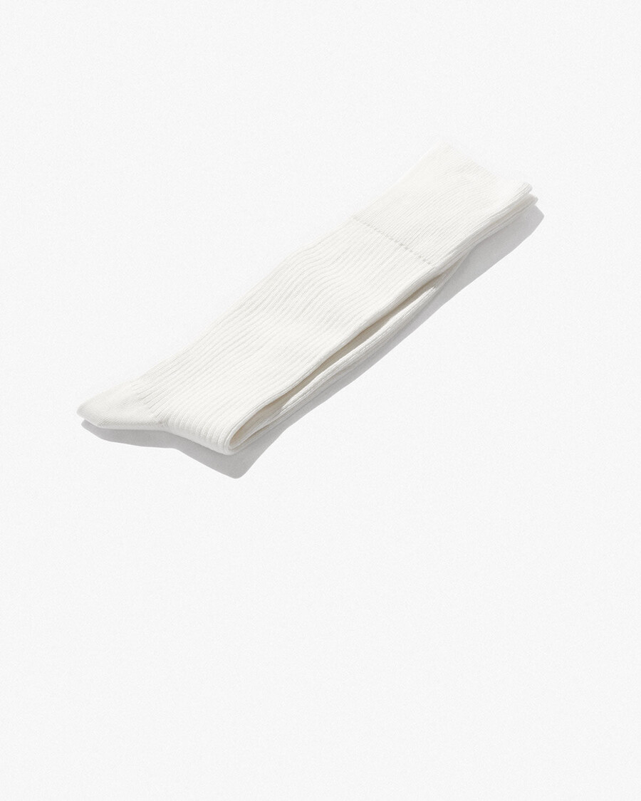 x herren-rippsocken aus baumwolle mittellang weiß shop — cdlp