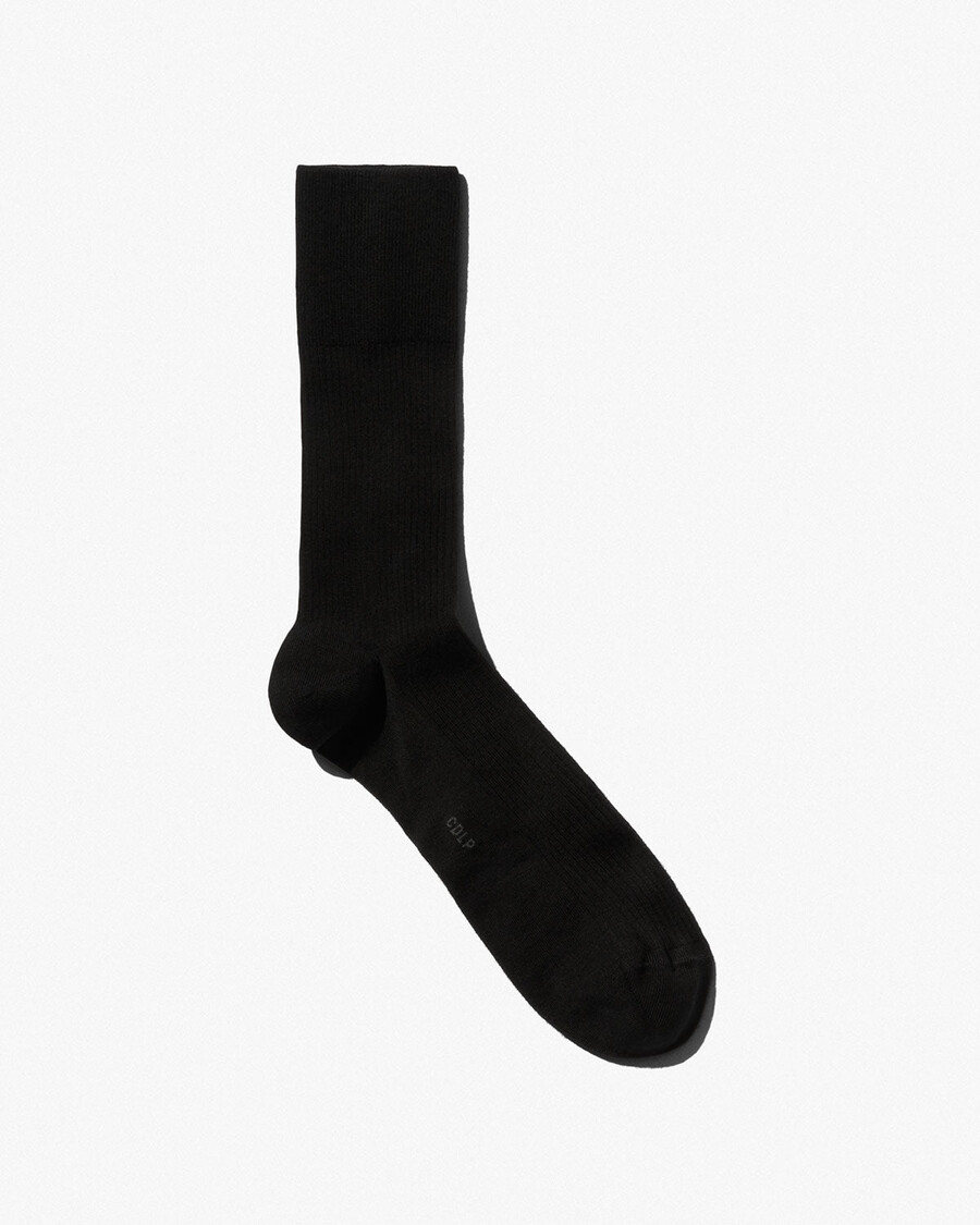 schwarze mittellange rippsocken aus wolle für herren jetzt kaufen — cdlp