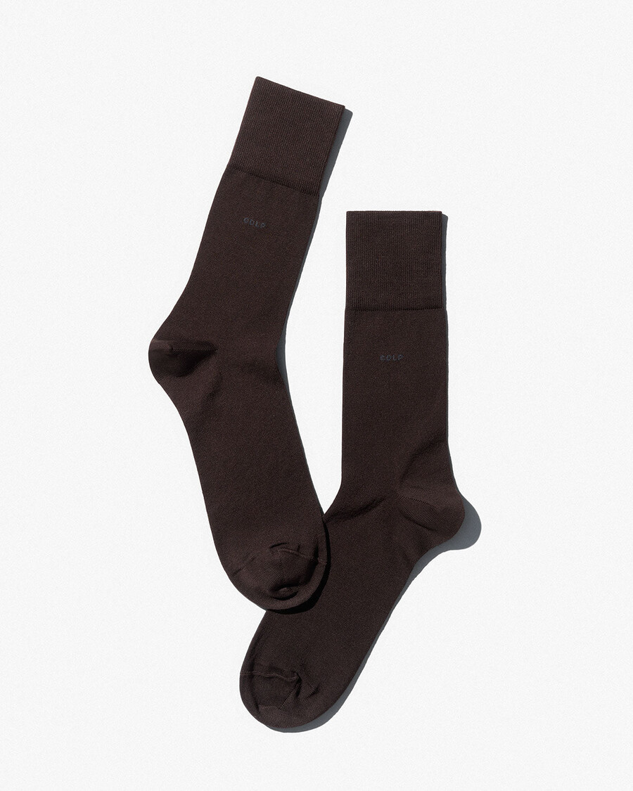 unisex-baumwollsocken mittellang dunkelbraun shop — cdlp