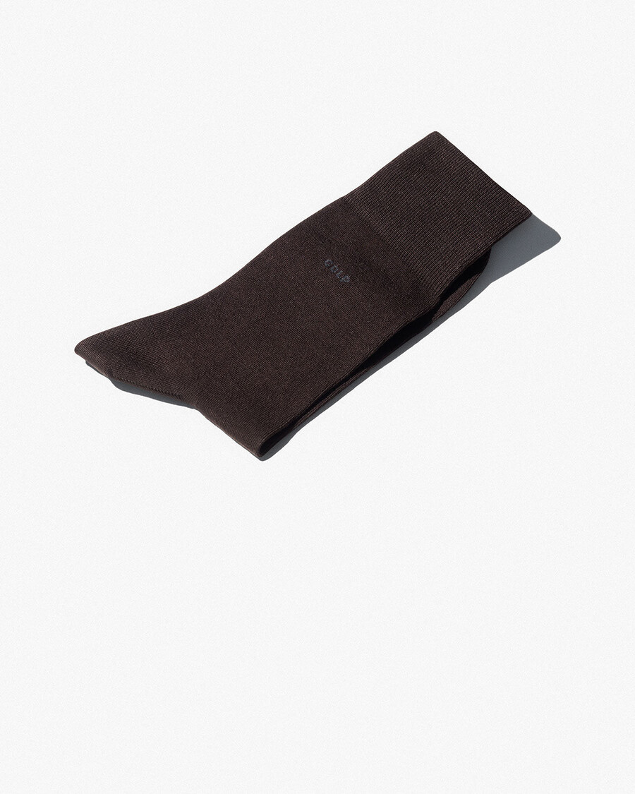 unisex-baumwollsocken mittellang dunkelbraun shop — cdlp