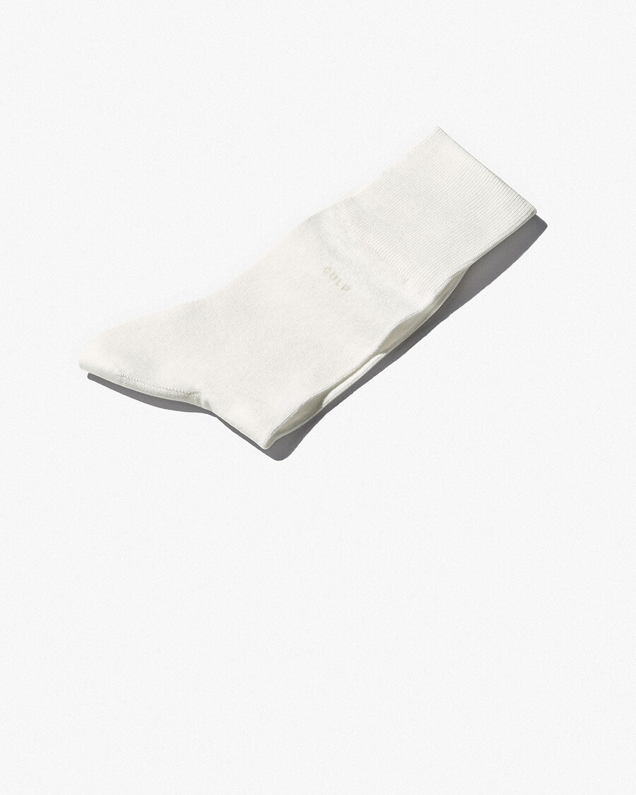 unisex-baumwollsocken in weiß mittellang jetzt kaufen — cdlp