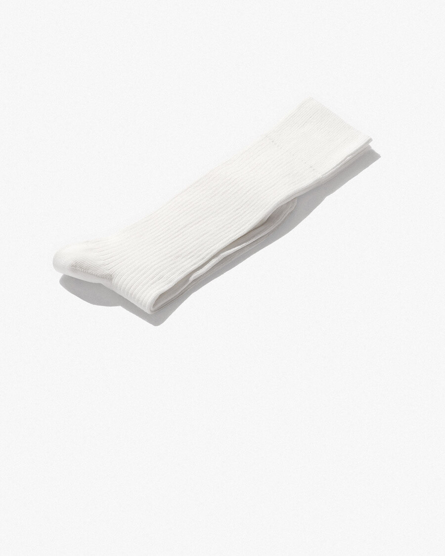 6 x damen-rippsocken aus baumwolle mittellang weiß shop—cdlp