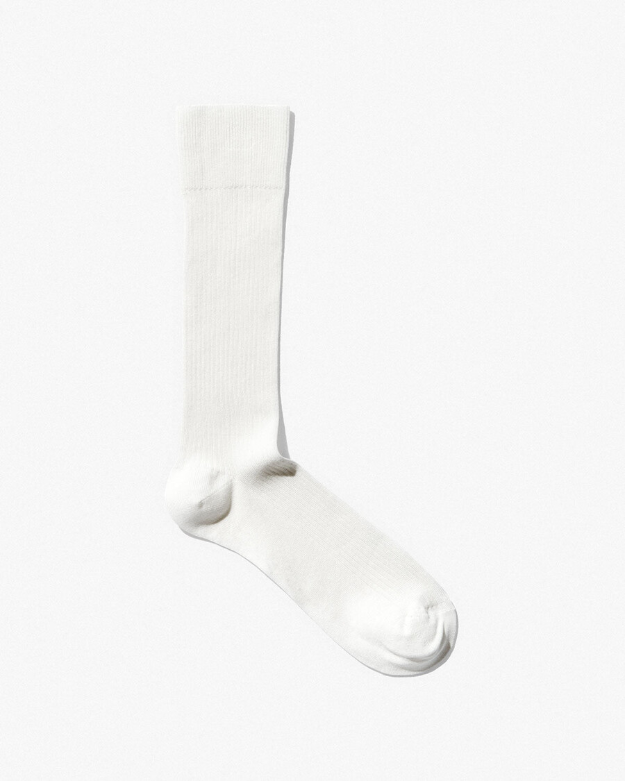 6 x damen-rippsocken aus baumwolle mittellang weiß shop—cdlp