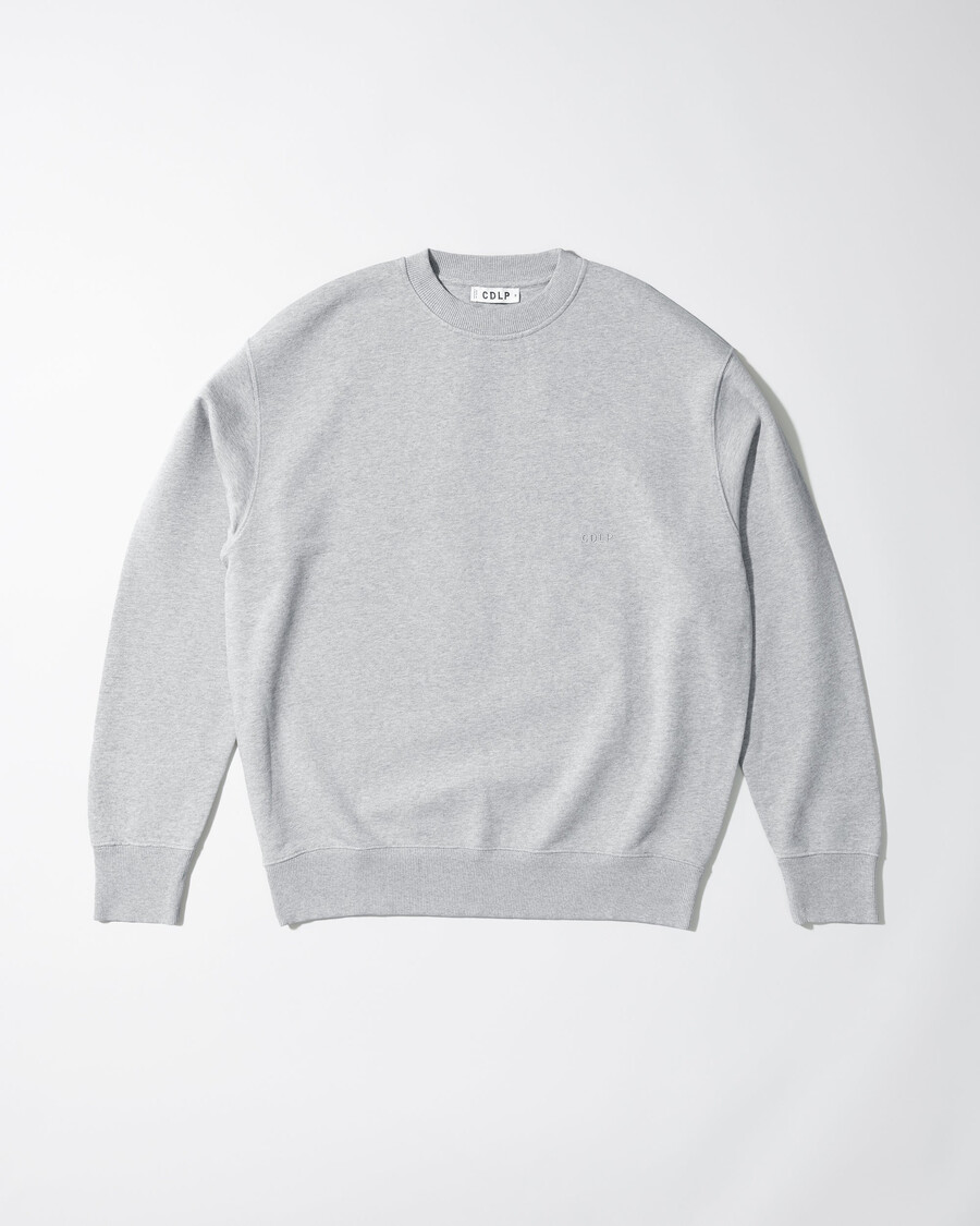 herren-sweatshirt aus baumwolle in graumeliert jetzt kaufen – cdlp