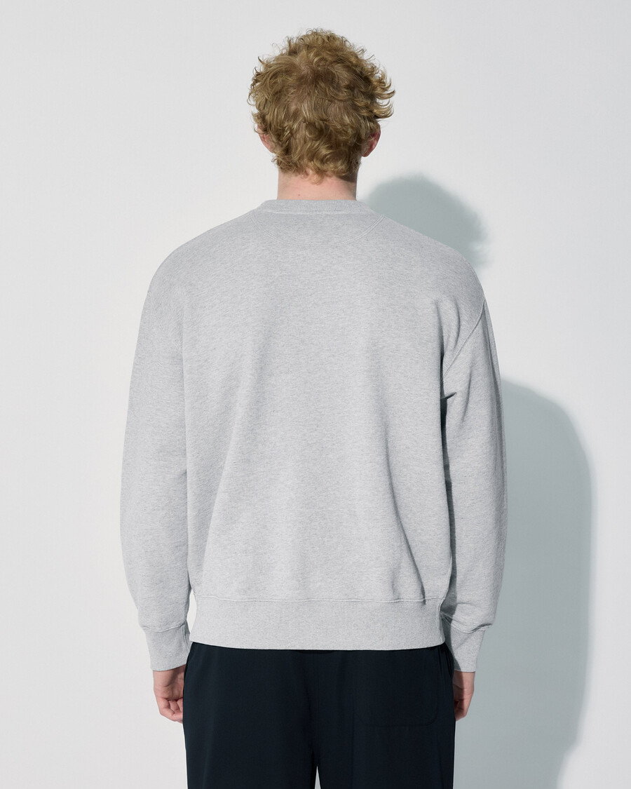 herren-sweatshirt aus baumwolle in graumeliert jetzt kaufen – cdlp