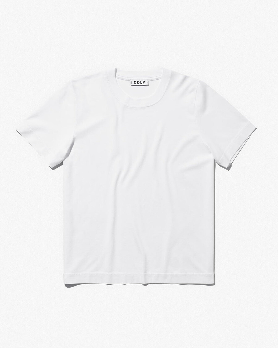 damen-t-shirt mittelschwer in weiß jetzt shoppen — cdlp