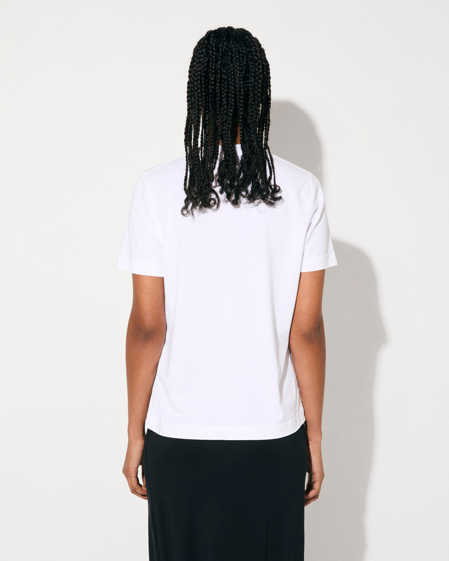 damen-t-shirt mittelschwer in weiß jetzt shoppen — cdlp