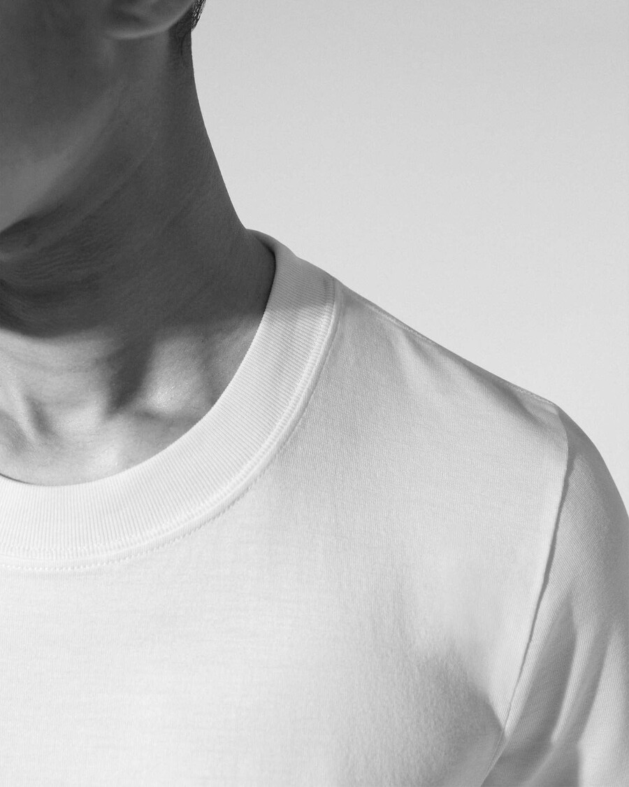 damen-t-shirt mittelschwer in weiß jetzt shoppen — cdlp