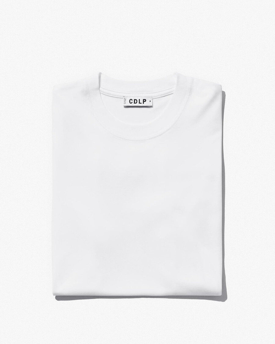 damen-t-shirt mittelschwer in weiß jetzt shoppen — cdlp