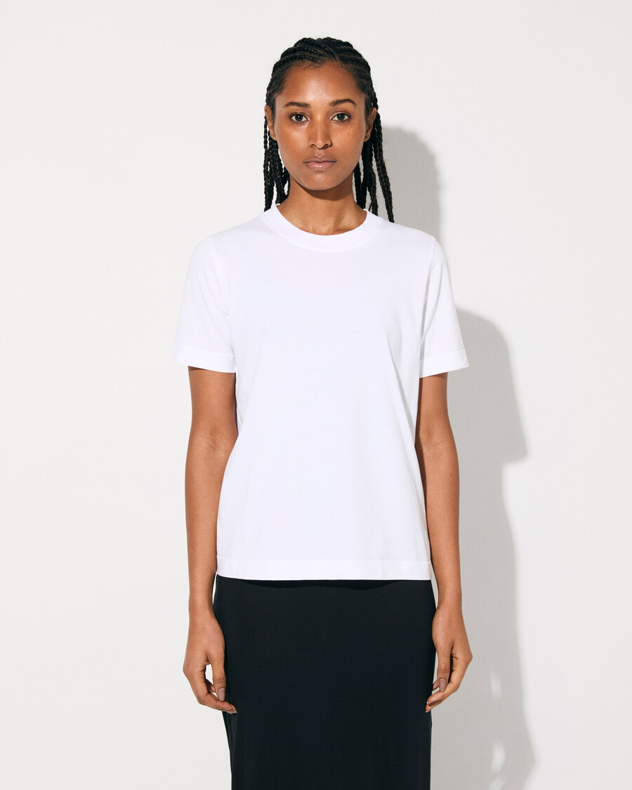 2 x damen-t-shirt mittelschwer in weiß und schwarz shop — cdlp