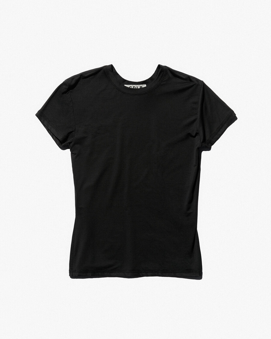 leichtes damen-t-shirt in schwarz jetzt shoppen — cdlp