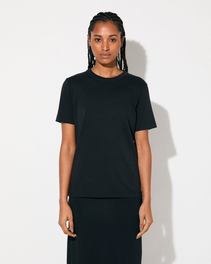schwarzes damen-t-shirt aus schwerem material jetzt kaufen — cdlp