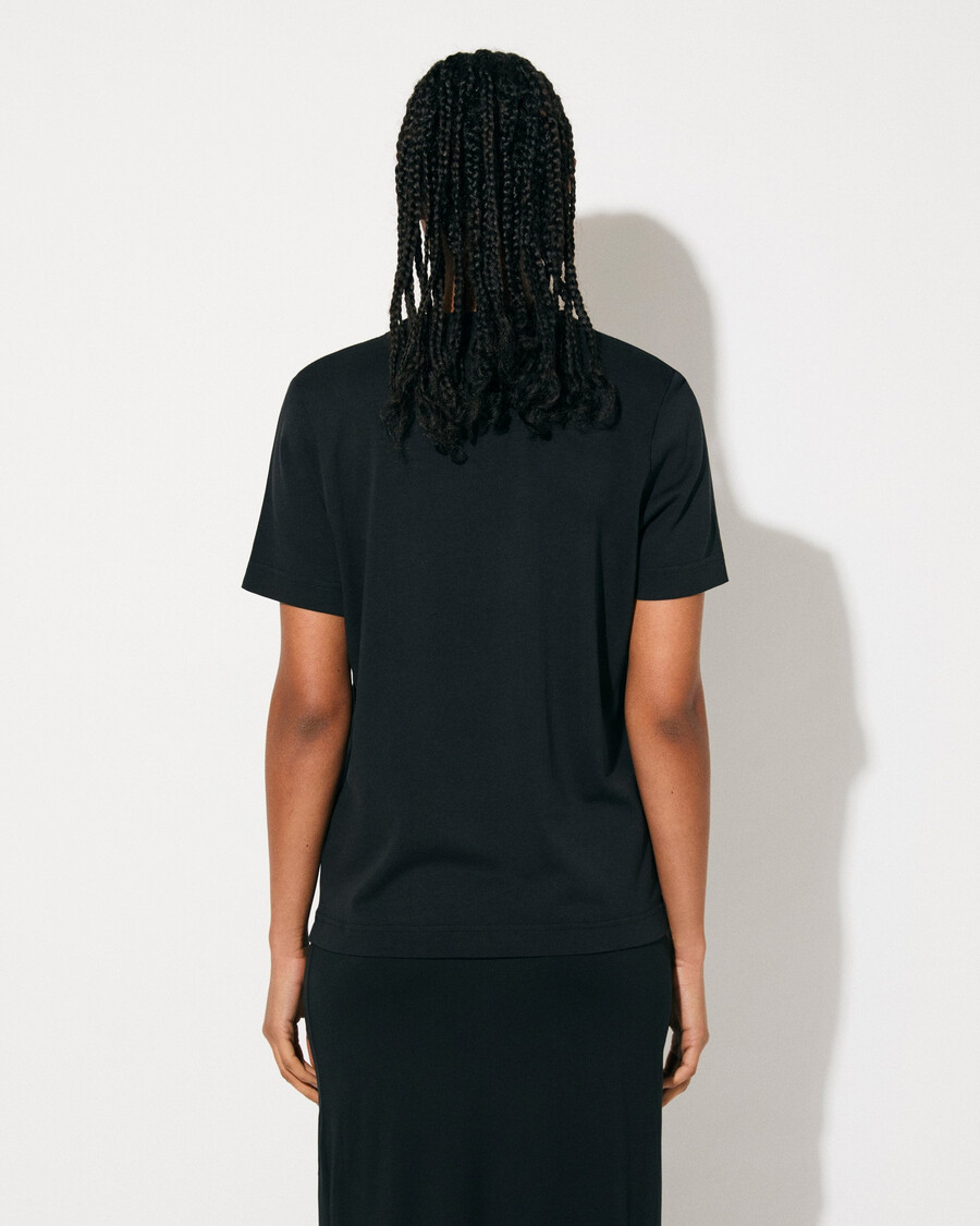 schwarzes damen-t-shirt aus schwerem material jetzt kaufen — cdlp