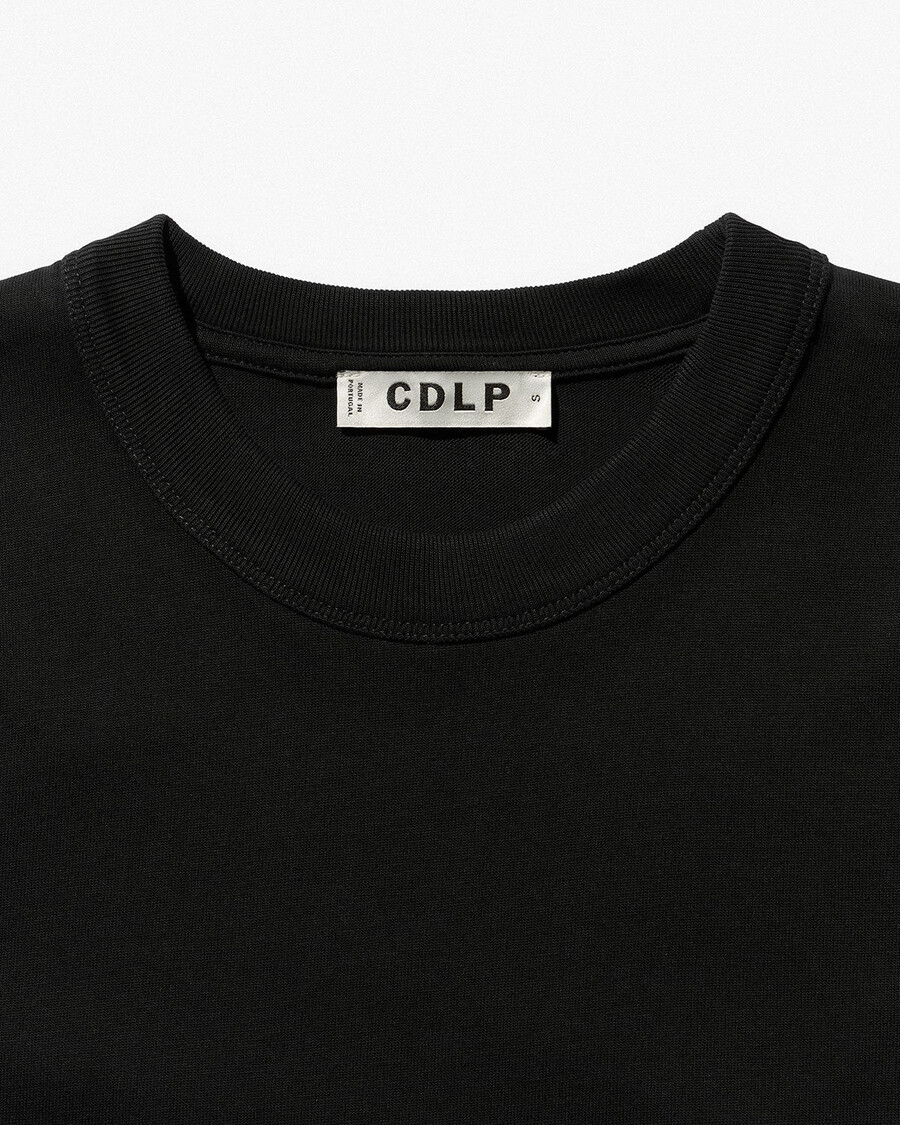 schwarzes damen-t-shirt aus schwerem material jetzt kaufen — cdlp
