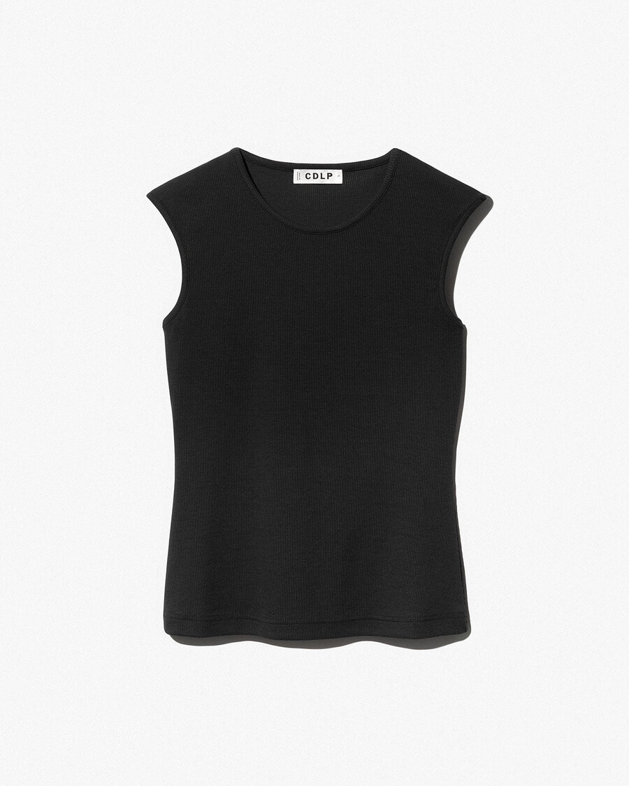 schwarze rippweste für damen jetzt shoppen — cdlp