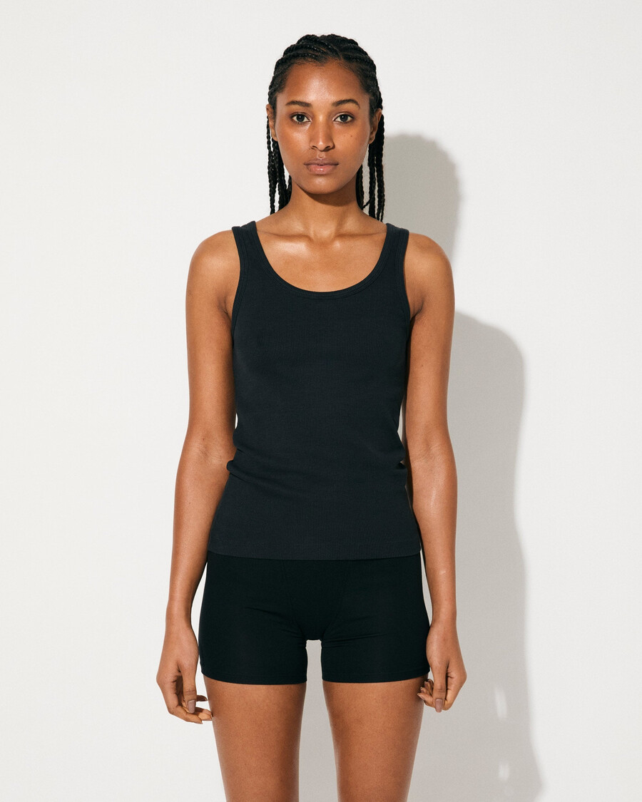 2 x damen-ripptop in weiß und off-black shop — cdlp