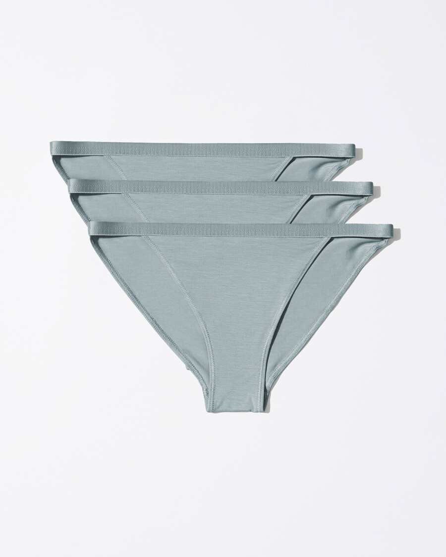 3 x damen-tanga-slip in zementgrau jetzt kaufen — cdlp