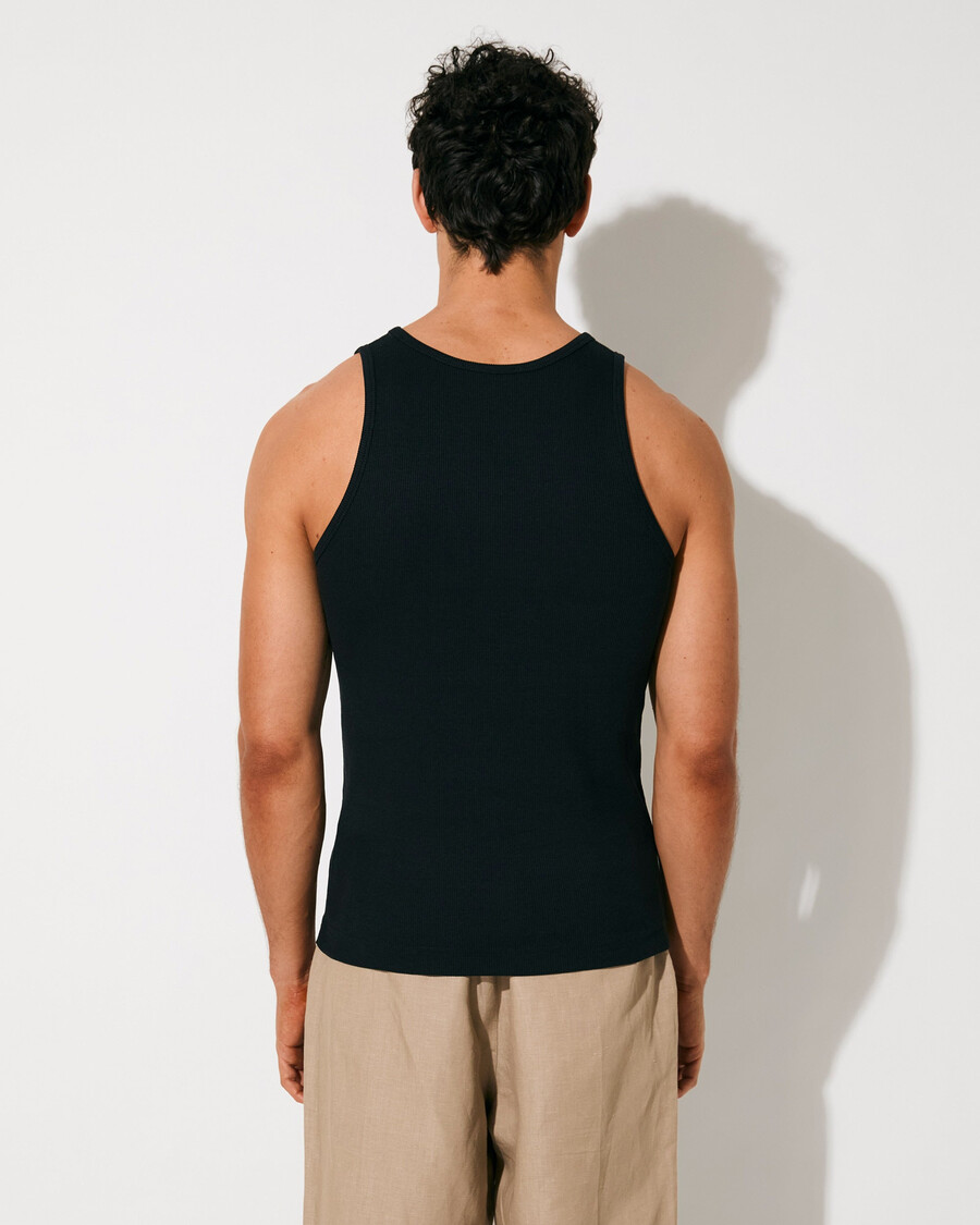 2 × herren-rippstrick-tanktop in schwarz und salbei jetzt kaufen — cdlp