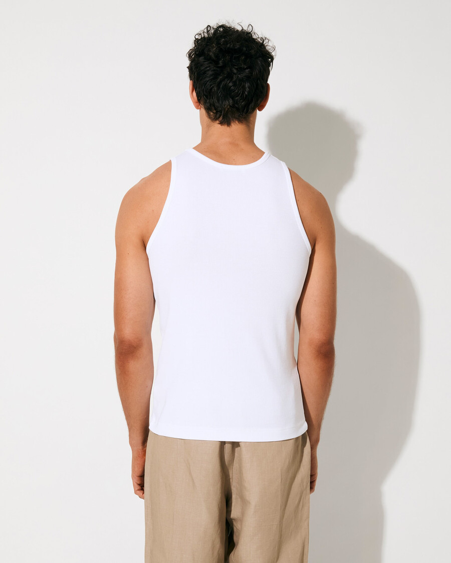 2 × herren-rippstrick-tanktop in schwarz und weiß jetzt shoppen — cdlp