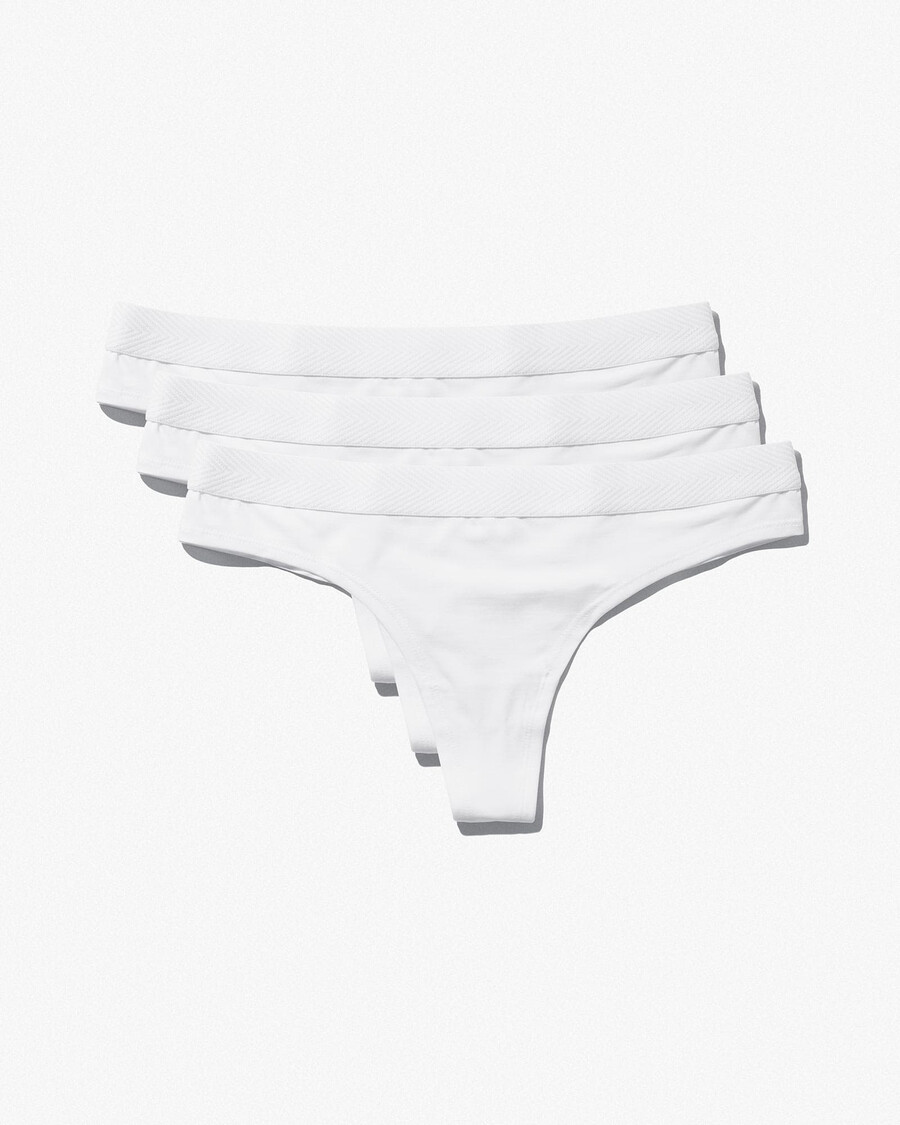 3 x damen-tanga in weiß jetzt kaufen — cdlp