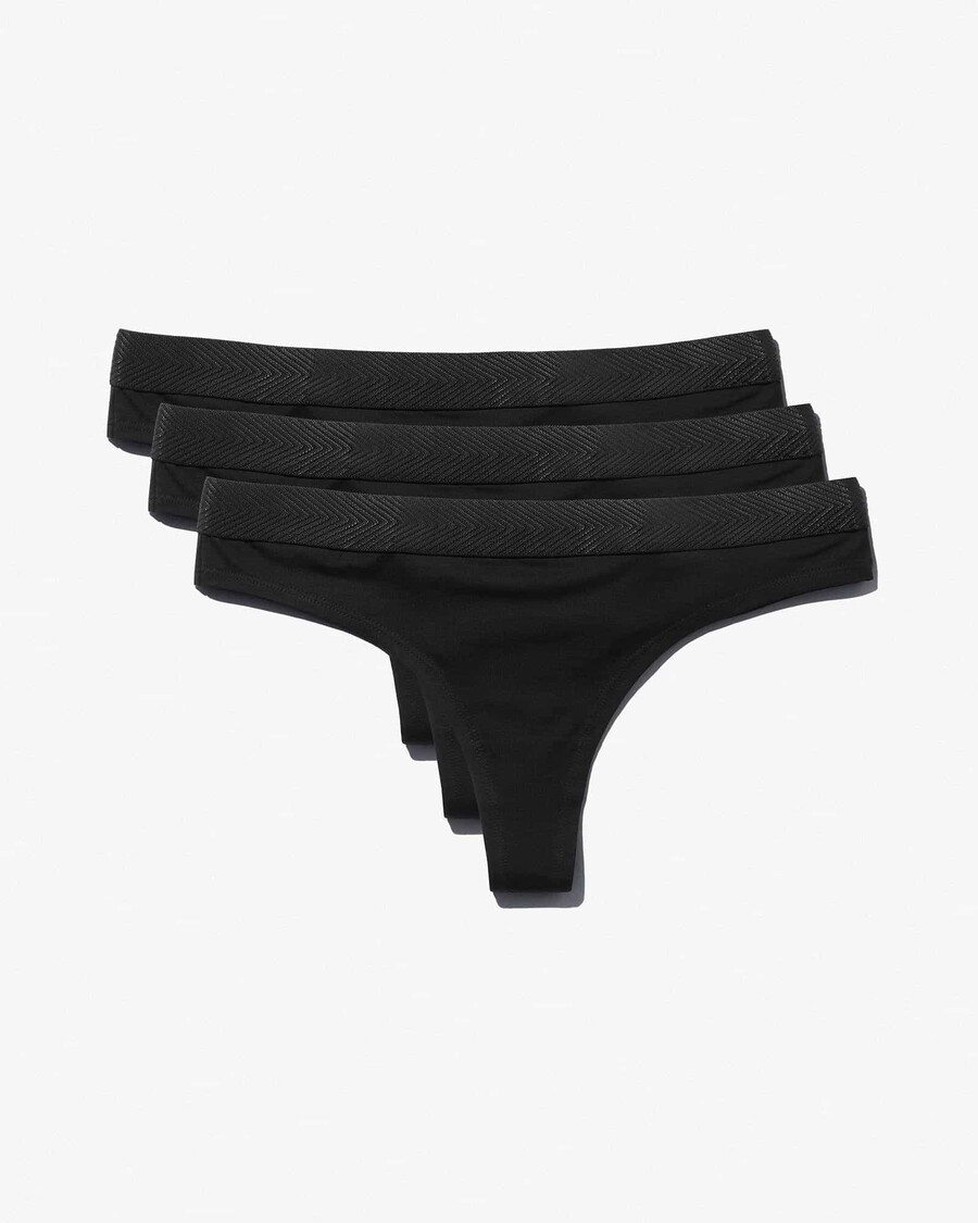 3 x damen-tanga in schwarz jetzt kaufen — cdlp