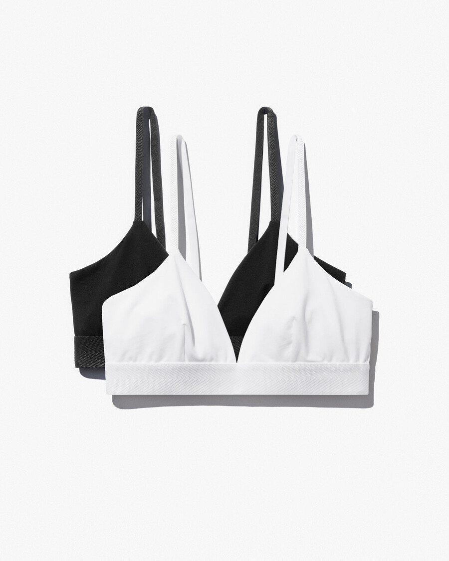 2 x damen-triangel-bralette in weiß jetzt shoppen — cdlp