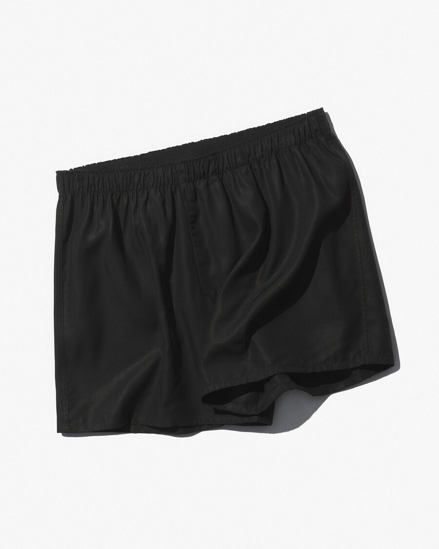 3 x klassische herren-boxershorts aus webstoff in schwarz jetzt kaufen — cdlp