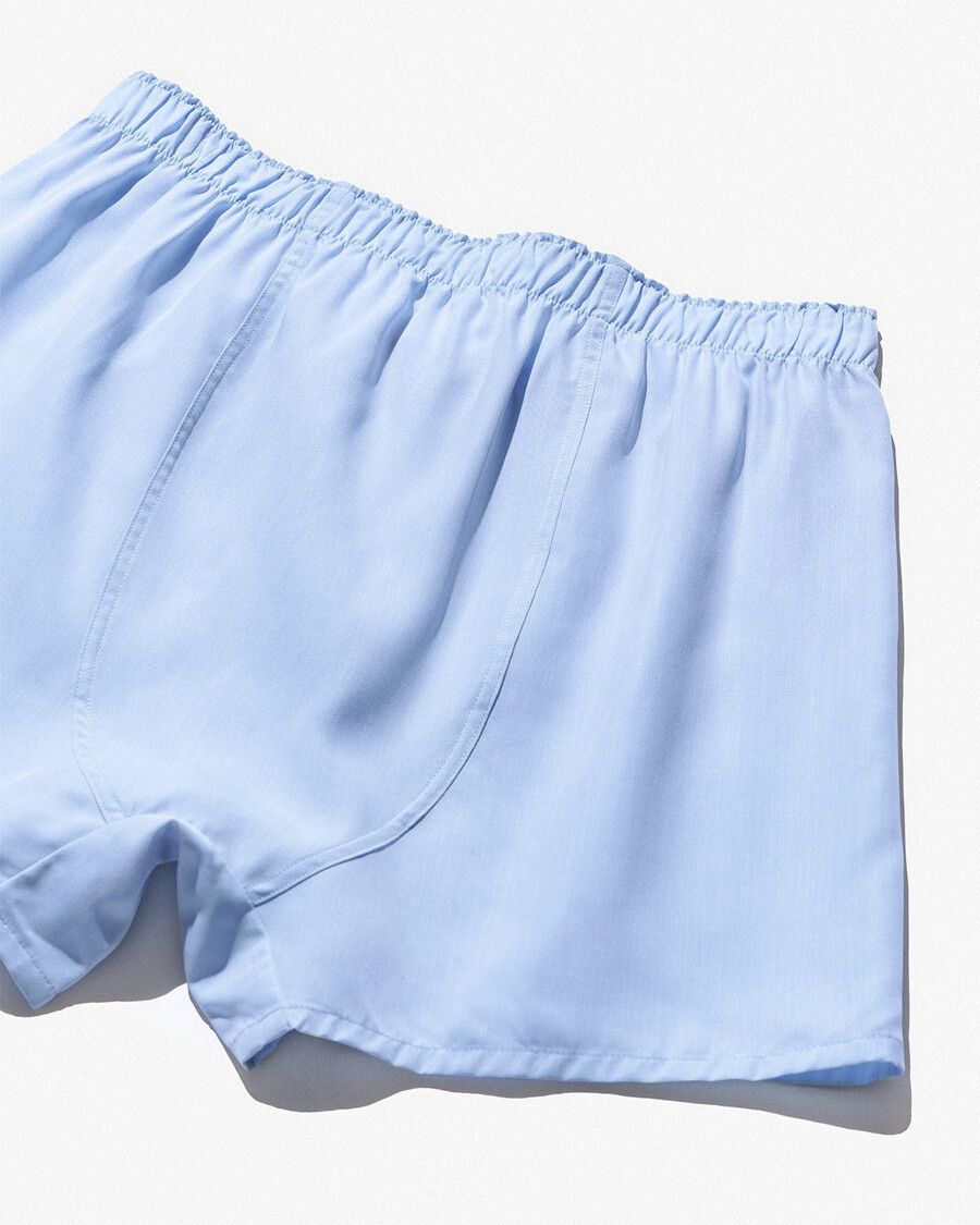 klassische herren-boxershorts aus webstoff in himmelblau shop — cdlp