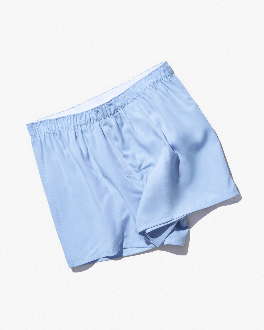 klassische herren-boxershorts aus webstoff in himmelblau shop — cdlp